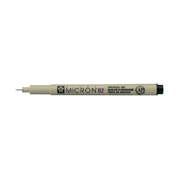 Feutre Pigma Micron 02 Sakura pointe extra fine 0.30mm noir