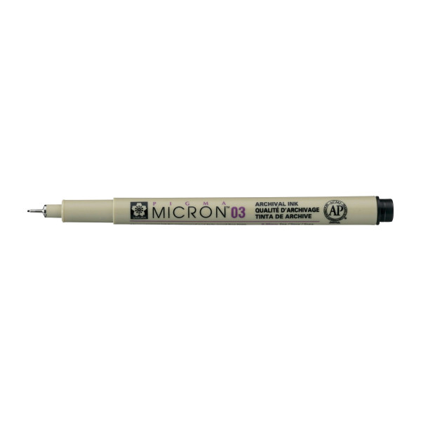 Feutre Pigma Micron 03 Sakura pointe extra fine 0.35mm noir
