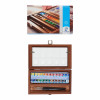Coffret 24 demi-godets peinture aquarelle Van Gogh Royal Talens boîte en bois