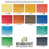 Boîte métal de 12 godets de peinture aquarelle Rembrandt assortiment