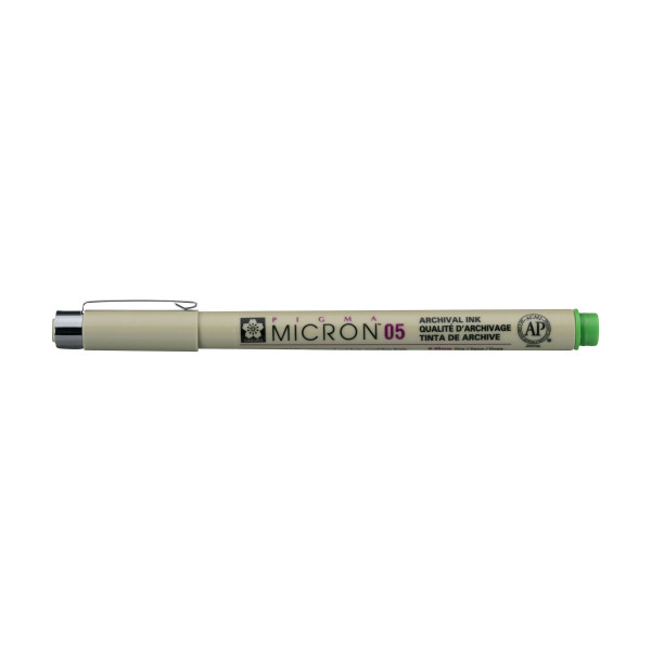 Feutre Pigma Micron 05 Sakura pointe fine 0.45mm vert frais