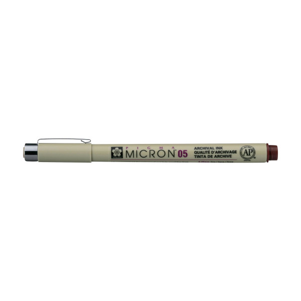 Feutre Pigma Micron 05 Sakura pointe fine 0.45mm bordeaux