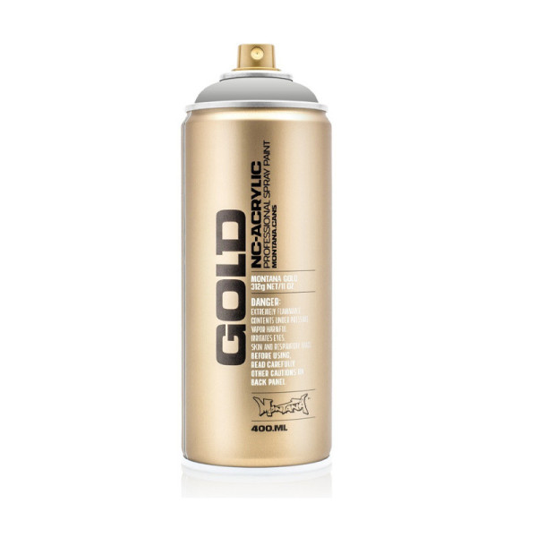 photo-Bombe de peinture - Gold - Acrylique - Asphalt - G7250 - 400ml - Montana Cans