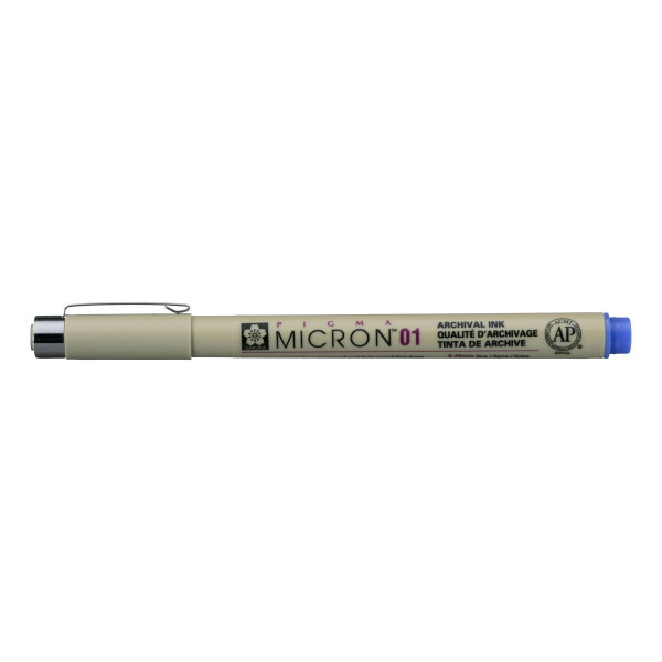 Feutre Pigma Micron 01 Sakura pointe extra fine 0.25mm bleu