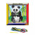Kit canevas Panda 15 x 15 cm gros trous