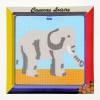 Kit canevas Grand éléphant 15 x 15 cm gros trous