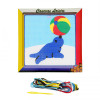 Kit canevas Otarie et ballon 15 x 15 cm gros trous