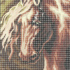 Kit complet canevas 15 x 20 cm motif cheval étalon