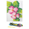 Kit complet canevas 15 x 20 cm motif roses bouquet de fleurs