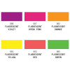 Coffret 6 flacons gouache acrylique Liquitex couleurs fluo