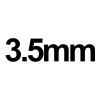 Aiguille à tricoter 40 cm en métal 3,5mm