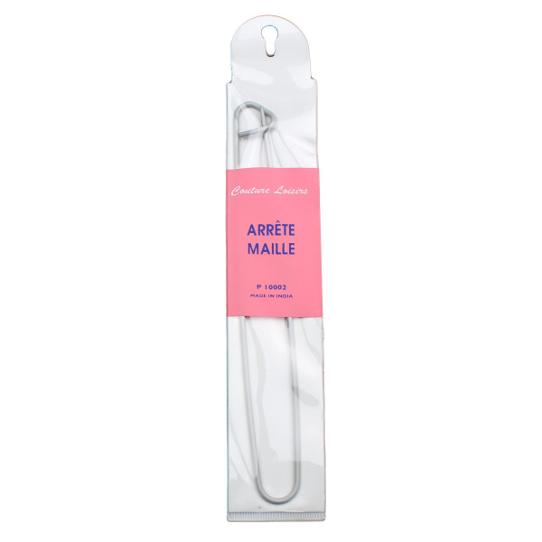 Arrête mailles ramasse mailles en métal 16 cm