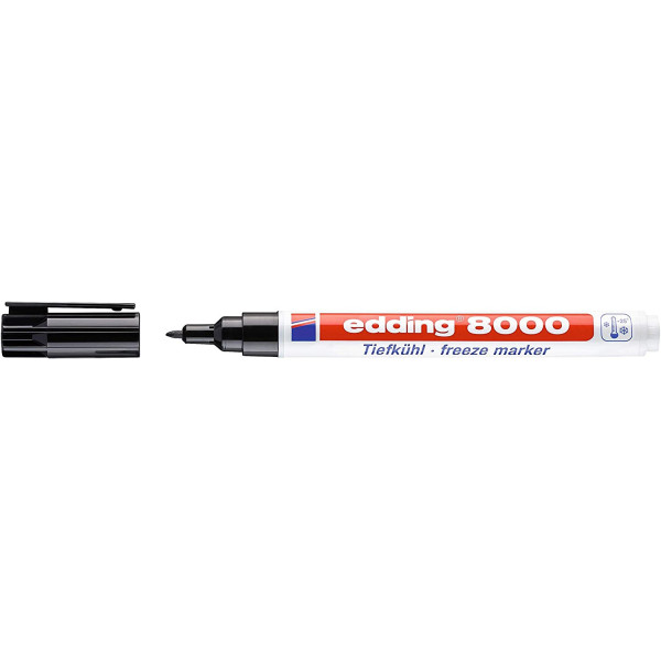 Marqueur pour surgelés Edding 8000 noir