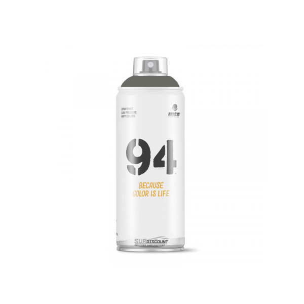 Bombe de peinture noir mat transparent - MTN 94 pas cher