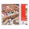 photo-Peinture acrylique - Coffret bois - 10 tubes 40ml + pinceaux + accessoires - Van Gogh