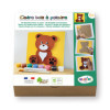 photo-Cadre en bois à décorer - Modèle ourson - Loisirs créatifs - Enfant - Aladine