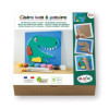 photo-Cadre en bois à décorer - Modèle dinosaure - Loisirs créatifs - Enfant - Aladine