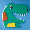 Cadre en bois à décorer - Modèle dinosaure - Loisirs créatifs - Enfant - Aladine