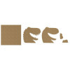Cadre en bois à décorer - Modèle dinosaure - Loisirs créatifs - Enfant - Aladine