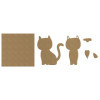 Cadre en bois à décorer - Modèle chat - Loisirs créatifs - Enfant - Aladine