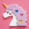 Cadre en bois à décorer - Modèle licorne - Loisirs créatifs - Enfant - Aladine