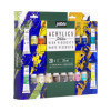 Peinture acrylique - Fine - Haute viscosité - 20 couleurs + pinceau - Tube 20ml - Pébéo