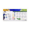 Peinture acrylique - Fine - Haute viscosité - 10 couleurs + pinceau - Tube 20ml - Pébéo