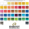 Peinture aquarelle - 42 godets + accessoires - Coffret bois - Rembrandt