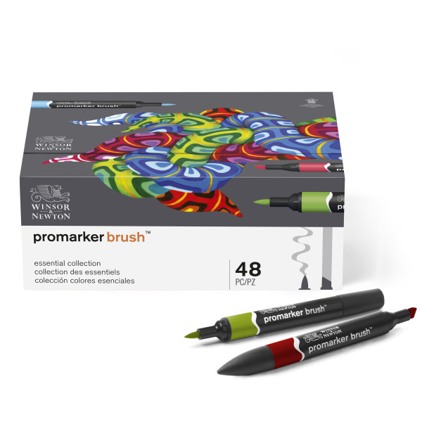 Feutres - Promarker Brush - 48 couleurs - Winsor et Newton - Dessin - Illustration