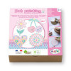 photo-Peinture aux points - Sur bois - Coffret - Modèle girly - Dès 6 ans - Formes, pochoirs, peintures
