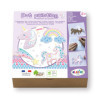 photo-Peinture aux points - Sur bois - Coffret - Modèle licorne - Dès 6 ans - Formes, pochoirs, peintures