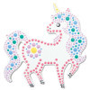 Peinture aux points - Sur bois - Coffret - Modèle licorne - Dès 6 ans - Formes, pochoirs, peintures