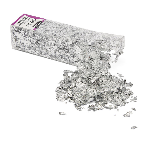 Copeaux à dorer - Argent - Pour créer des dorures - Toutes surfaces - Pébéo - Deco