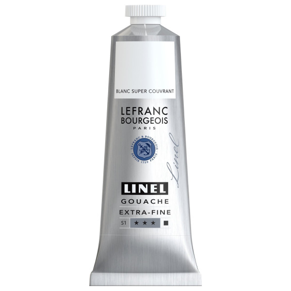 photo-Gouache - Extra-fine - Blanc super couvrant - Lefranc Bourgeois - Linel - 60ml