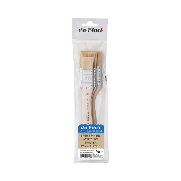 photo-Spalters - Pinceaux plats - Fibres synthétiques - 3 tailles - Da Vinci - Série 2429
