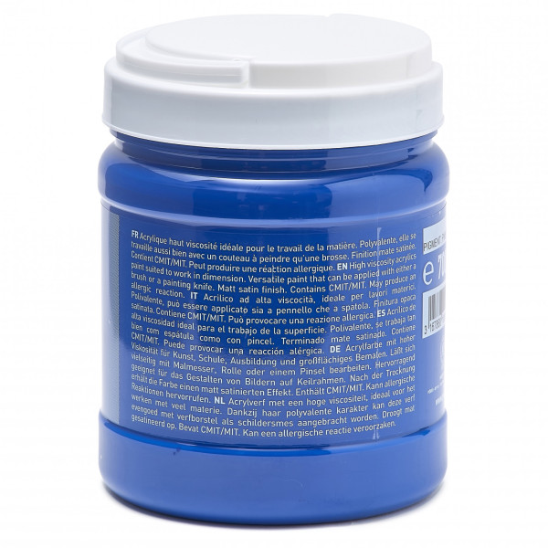 Peinture acrylique - Cyan primaire - Mate-satinée - Pot 700ml - Pébéo Pop Art