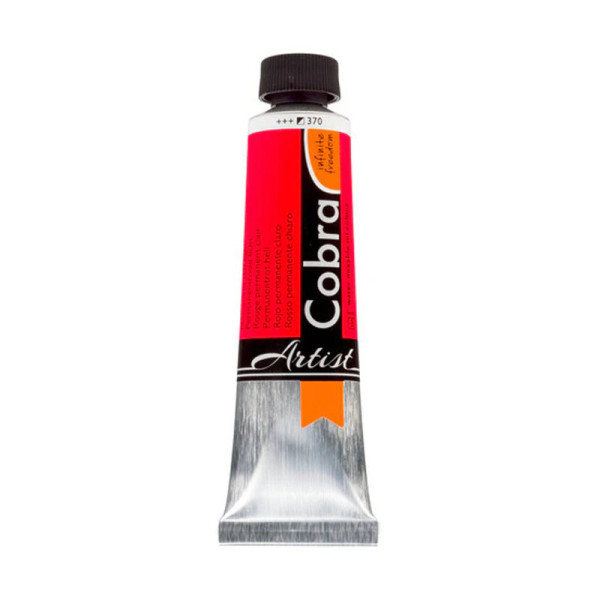 photo-Peinture à l'huile - Cobra - Artist - Rouge permanent clair - 370 - Tube de 40ml