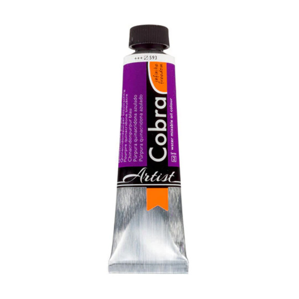 photo-Peinture à l'huile - Cobra - Artist - Pourpre quina bleuâtre - 593 - Tube de 40ml