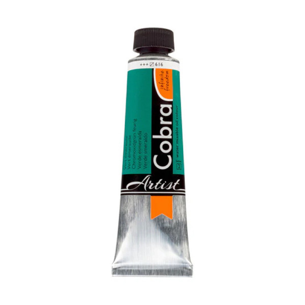 photo-Peinture à l'huile - Cobra - Artist - Vert émeraude - 616 - Tube de 40ml