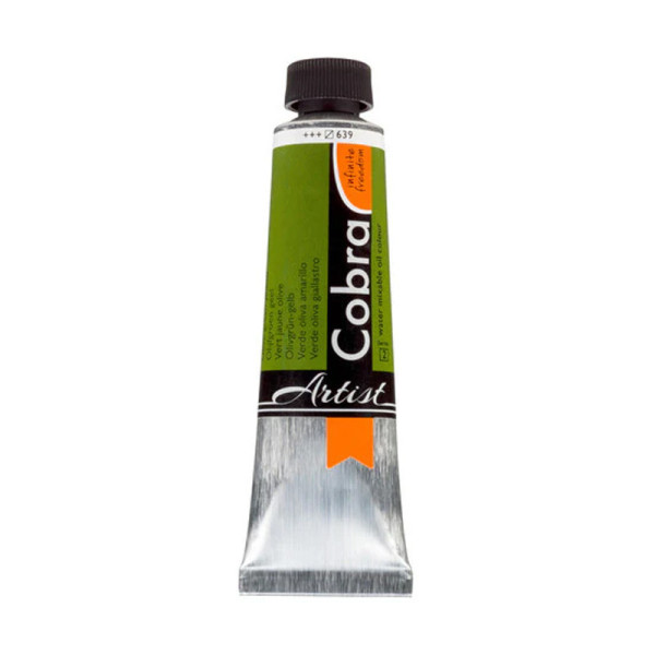 photo-Peinture à l'huile - Cobra - Artist - Vert jaune olive - 639 - Tube de 40ml