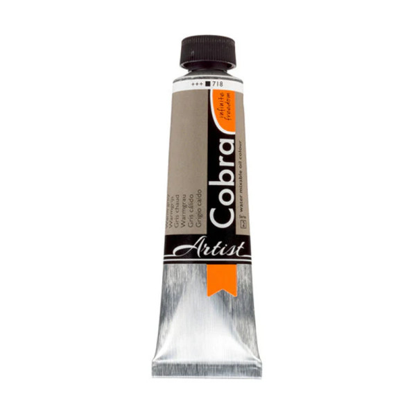 photo-Peinture à l'huile - Cobra - Artist - Gris chaud - 718 - Tube de 40ml