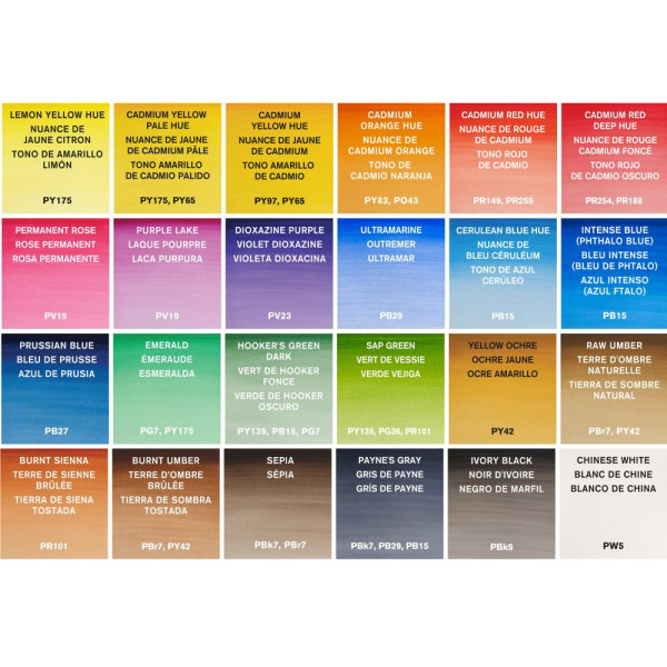 Set 24 godets peinture aquarelle Cotman Winsor et Newton