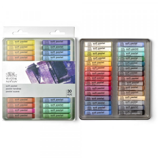 Pastels - Tendre - Boîte de 30 couleurs - Winsor et Newton - Beaux-arts