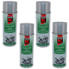 Lot de 4 bombes de peinture haute température - gris argent - Auto-K - 400 ml | Artmania