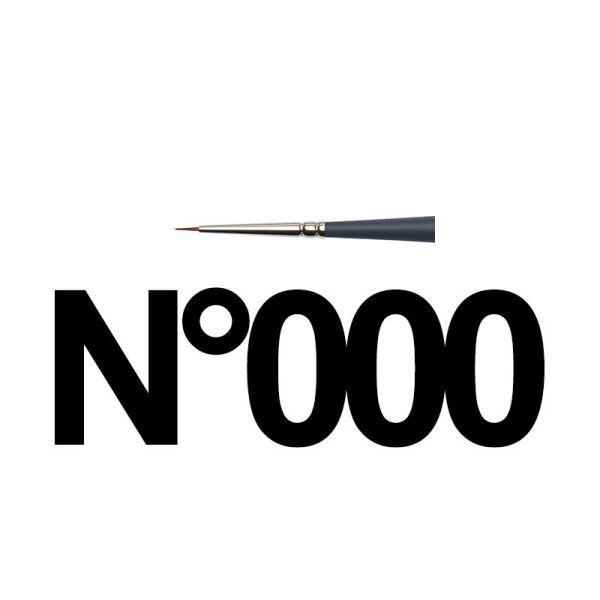 Pinceau rond n°000 aquarelle professionnelle Winsor & Newton