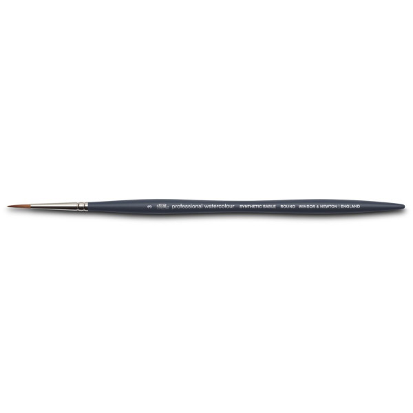 Pinceau rond n°3 aquarelle professionnelle Winsor & Newton