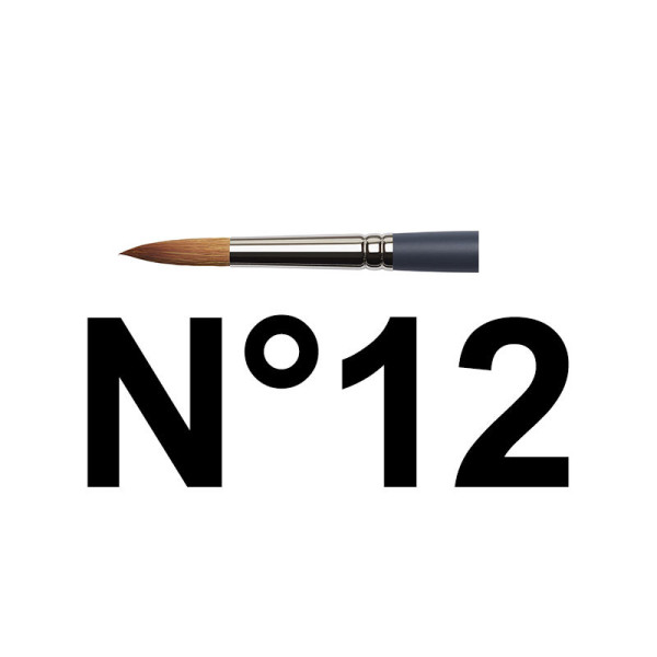 Pinceau rond n°12 aquarelle professionnelle Winsor & Newton
