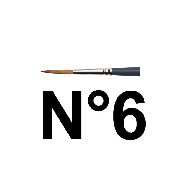 Pinceau à lettres n°6 aquarelle professionnelle Winsor & Newton