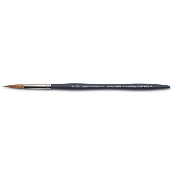 Pinceau rond à pointe n°8 aquarelle professionnelle Winsor & Newton