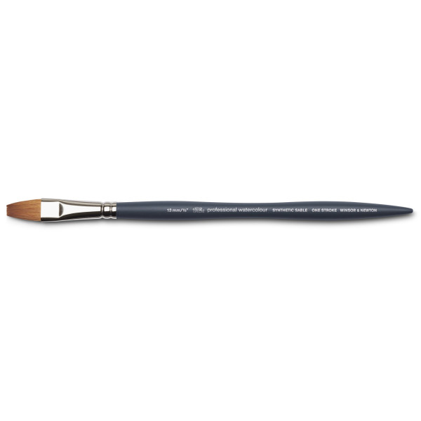 Pinceau plat court 12mm aquarelle professionnelle Winsor & Newton